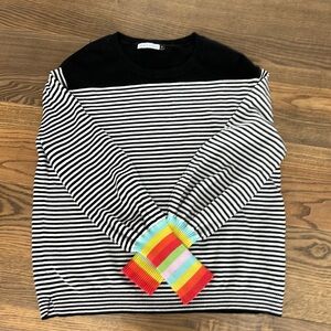 Zaket and plover striped sweater